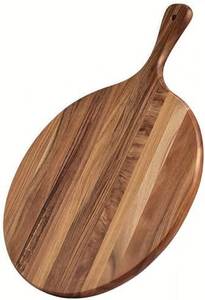 Bandeja Rústica de Madera para Servir Filetes y Pizzas con Asa de Madera, Apta para Lavavajillas, para Uso en Restaurantes - Product Image 4