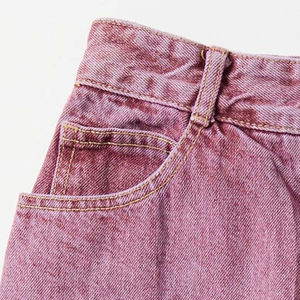 2026 New Arrival Women's Mid-Waist High-Comfort Low-Rise Faded Wash Denim Mini Shorts with <b>Soft</b> Edge Detailing and Trendy Summer - Product Image 5