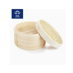 Meilleures ventes : Cuiseur vapeur en bambou écologique, sûr et propre, ustensile de cuisine en bois pur, idéal pour la cuisson des dim sum et la cuisson à la vapeur des légumes, vente en gros - Product Image 1