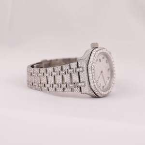 Reloj de Lujo Automático Mecánico de Acero Inoxidable de Alta Calidad 2026 con Diamantes Moissanite VVS Iced Out, Pasa el Test de Diamantes - Product Image 2