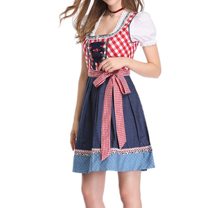 ชุดเดรส Dirndl ปักลายแบบบาวาเรียนสำหรับผู้หญิง ชุดงานเลี้ยงเทศกาล ชุดแบบดั้งเดิมสำหรับเทศกาลอ็อกโทเบอร์เฟสต์ - Product Image 3