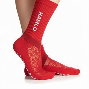 Pakistan Made <b>Men's</b> Sports Running <b>Socks</b> Non-Slip Grip and Self-Heating <b>Thermal</b> Design Custom Made for Football & Soccer Wear - Product Image 2