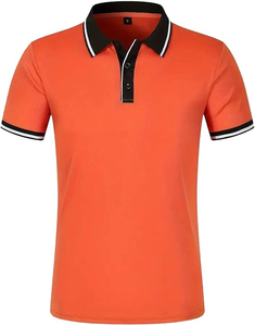 Chemises polo pour hommes, vente chaude, matière confortable, nouveau design, logo personnalisé, couleur unie, respirantes, pour hommes - Product Image 2
