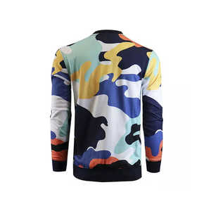 Sudadera de Cuello Redondo con Estampado de Camuflaje para Hombre, Corte Regular, Informal, Tejida en Poliéster, para Verano - Product Image 2