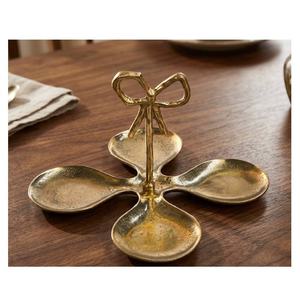 Cuencos de Servir Modernos de Aluminio Dorado de Alta Calidad con Asa para Decoración de Mesa en el Hogar, Bodas y Fiestas - Product Image 4