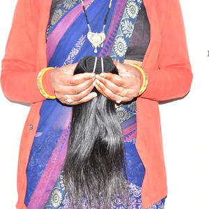 Cabello Humano Natural 100% Sin Químicos, Extensiones de Cabello Indio Genuino, Doble Trama a Máquina, Liso y Largo, Estilo para Tejer para Mujeres - Product Image 2