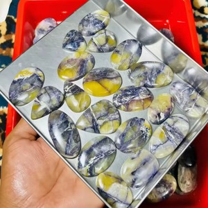 Piedra de Tiffany Cabujón, Formas Mixtas y Todos los Tamaños, Gema Suelta Curativa Hecha a Mano, Suave, Increíble, Ideal para Joyería - Product Image 1