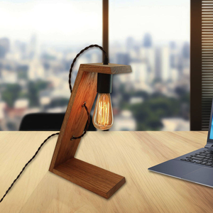 Handmade Wooden <b>Table</b> <b>Lamp</b> Modern Bedside <b>Lamp</b> Decorative Wood Desk Light Custom Size Custom Logo for Bedroom Living Home Decor - Product Image 3