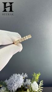 Anillo de Eternidad de Diamantes Cultivados en Laboratorio con Corte Redondo de Lujo, Oro Amarillo Certificado, Anillo de Boda para Mujer - Product Image 6