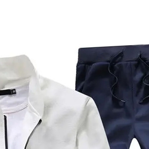 Ensemble de survêtement décontracté pour homme avec capuche, veste zippée et pantalon, couleur unie, respirant, coupe ample, idéal pour l'hiver - Product Image 5