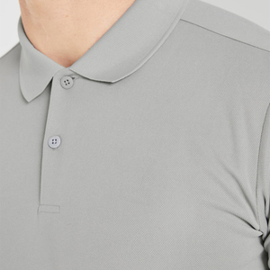Polo tendance 2026 à manches courtes, couleur unie, en coton piqué, coupe classique, style décontracté, vert olive, avec boutons, tricoté - Product Image 5