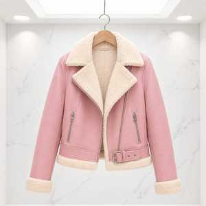 Veste en cuir pour femme, design tendance, veste en cuir unie pour femmes et filles, design OEM - Product Image 5