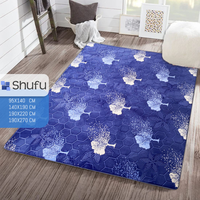 Tapis en mousse de haute qualité, doux, antidérapant, en polyester, à motif abstrait, à poils moyens, pour la maison et le bureau, moderne, fabriqué à la machine, adapté à l'aspiration.