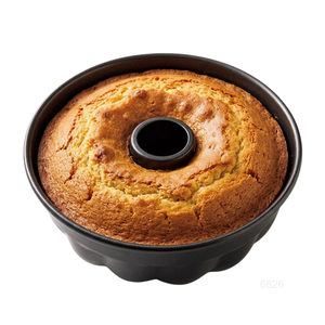 Moule à gâteau Bundt antiadhésif noir de 7 pouces, moule à pâtisserie cannelé pour gelée, gélatine, Chocoflan, flan, fabriqué à Taïwan - Product Image 5