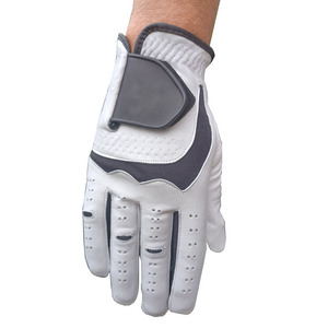 Gants de golf personnalisés pour femmes, respirants, antidérapants, avec fermeture auto-agrippante, en cuir Cabretta, logo personnalisé pour les mains - Product Image 2