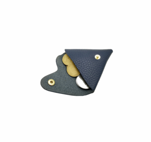 Porte-monnaie triangulaire minimaliste en cuir souple italien Castello, pochette utilitaire haut de gamme, doublure en polyester, plusieurs couleurs, portefeuille - Product Image 2