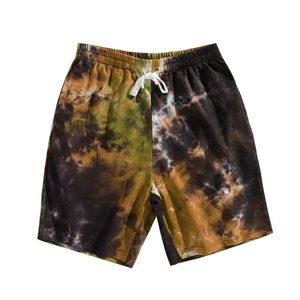 Pantalones Cortos Personalizados Tie Dye para Hombre, 100% Algodón, Casuales de Verano, Cintura Elástica, Estilo Urbano - Product Image 4
