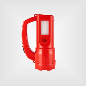 Potente linterna LED SMD de 3W con batería de iones de litio de 1200mAh Modos duales Tipo-C Carga USB Construcción robusta de ABS diseñada - Product Image 1