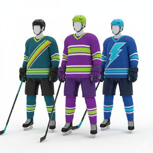 Prix de gros pour uniformes de hockey sur glace, service OEM, respirant, nouvelle arrivée, fabrication en usine, ensembles de maillots et pantalons de hockey sur glace - Product Image 1