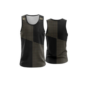 Custom Seamless Hole Sleeveless Fitness Tank Top Quick Dry <b>Running</b> Polyester <b>Singlet</b> Breathable Knitted Casual Sublimation Blank - Product Image 1