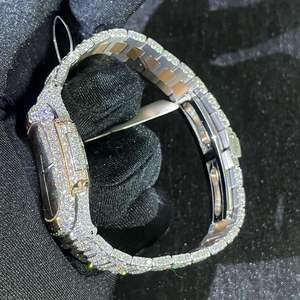 Diamond Iced Out <b>Watch</b> Automatic Movement Luxury Handmade Fully Ice Out Diamond Hip Hop <b>Watches</b> VVS Moissanite <b>Watches</b> for Men - Product Image 5