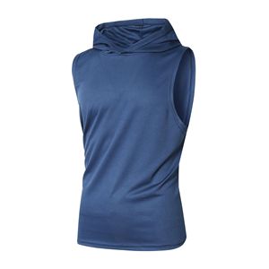 Hood Tank Top <b>Men</b> Custom Gym <b>Hoodie</b> Tank <b>Sleeveless</b> Fitness Wear Cotton Streetwear Bulk Apparel Supplier - Product Image 4