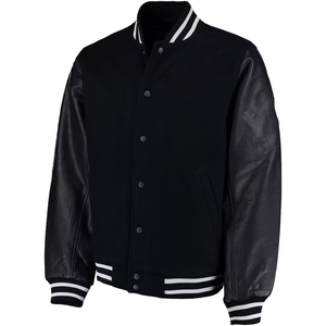 Unisex Plus Size Hooded Reversible <b>Waterproof</b> Streetwear Varsity <b>Jacket</b> 100% Wool Canvas Fabric Customizable OEM Service <b>Winter</b> - Product Image 4