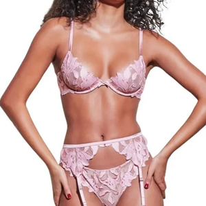 Seamless Wireless Women <b>Bra</b> Set Soft <b>Stretch</b> Bamboo Fiber Lingerie Comfortable Daily Wear Sexy Bikini Custom Design Private - Product Image 1