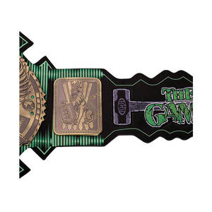 Cinturón de Campeonato de la WWE (World Wrestling Entertainment) en Cuero Verde - Product Image 2
