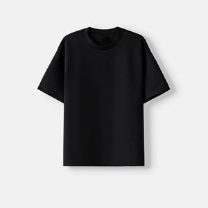 T-shirt noir oversize pour homme, effet délavé, avec imprimé personnage d'anime, manches courtes, col rond, style streetwear, en jersey de coton - Product Image 2