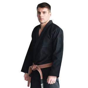 Nuevo Uniforme de BJJ Color Negro, Transpirable, de Secado Rápido, Unisex, para Adultos, Antiencogimiento, Tela de Algodón Perlado, Traje de MMA BJJ - Product Image 3