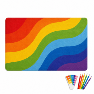 Tapis de porte en coco tissé de luxe le plus vendu, avec support en PVC, 45x75cm, fait main, tufté, 15mm d'épaisseur, rembourré, antidérapant, adapté aux animaux domestiques, moderne - Product Image 1