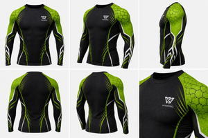 Camiseta de Compresión de Manga Larga para Hombre, Ropa Deportiva para Gimnasio, Logotipo Personalizado, Camiseta de Compresión de Manga Larga con Estampado Personalizado para Hombre - Product Image 6