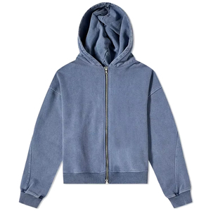 Sudadera con capucha de algodón lisa para hombre, de peso pesado, estilo jogger, con estampado y bordado, de corte oversize - Product Image 3