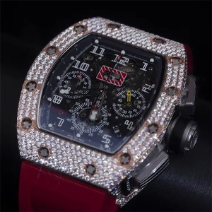 Reloj de diamantes de moissanita más vendido con un brillo deslumbrante para fiestas y eventos, disponible a precio de exportación. - Product Image 4