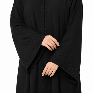 Saudi Elite Modest <b>Abaya</b> Royal Pink Modest Wear <b>Abaya</b> Noir Saudi style <b>Abaya</b> Best Wear Minimalist Saudi Style <b>Abaya</b> for Women - Product Image 6