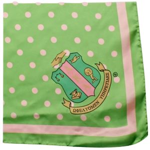 Green Polka Dot <b>Square</b> <b>Scarf</b> Women Fashion Printed Shawl Elegant Neck Wrap Accessory Gift for Party Daily Wear Soft Fabric - Product Image 2