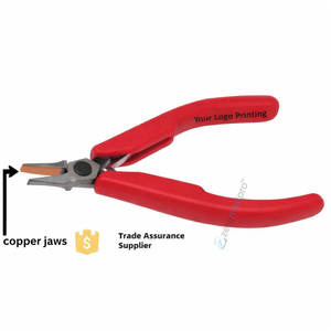 Alicates de punta plana ZETOMED PRO de alta calidad con mordazas de cobre y revestimiento de acero inoxidable para conformar, sujetar y doblar joyería personalizable - Product Image 5