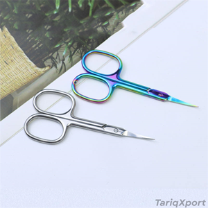 Pince à cuticules courbée de deuxième génération, style russe, en acier inoxydable, avec repousse-cuticules, pour manucure et soin des ongles, pour l'exportation - Product Image 4