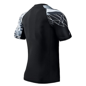 Men Rash Guard T <b>Shirt</b> <b>Compression</b> Short Sleeve Swim <b>Shirt</b> UV Protection Quick Dry OEM Manufacturer - Product Image 6