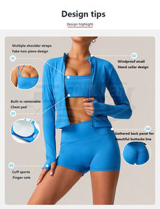 Nouvelle tenue de sport pour femme : Soutien-gorge de sport à bretelles réglables et dos nu, Legging de fitness push-up, Legging de gym, Legging de yoga uni avec cordon de serrage - Product Image 6