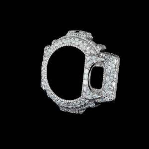 Boîtier de montre personnalisé serti de diamants GS-6900, design floral en grappe, boîtier de remplacement de luxe pour l'amélioration des montres haut de gamme - Product Image 3