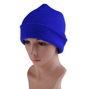 Taille libre de haute qualité 100% acrylique hiver tricot Slouchy Beanie Hat Logo personnalisé entreprise populaire Applicable impression personnalisable - Product Image 4
