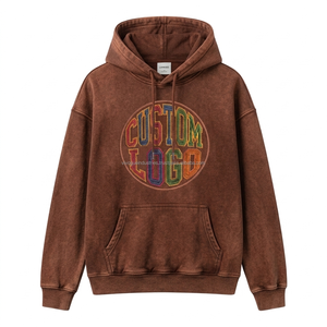 Sweats à capuche oversize en gros, broderie de logo personnalisée, impression numérique, molleton de coton, OEM ODM, streetwear, vacances, vente en gros, faible MOQ - Product Image 1