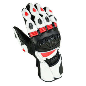 Gants de moto en cuir unisexes à doigts entiers compatibles écran tactile pour la conduite, la course sur route, le cyclisme, l'escalade, le motocross et la protection sportive - Product Image 2