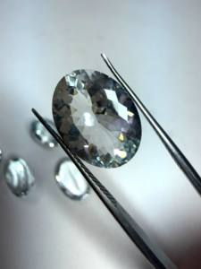 Aguamarina Natural, Corte Esmeralda Ovalado, Facetada, Tamaño Libre, Piedra Preciosa |   Piedra de Aguamarina Azul Suelta para Joyería y Venta al por Mayor - Product Image 2