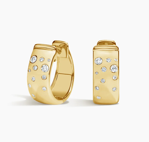 <b>Hoops</b> Earrings Diamond Earrings Gold and <b>Silver</b> Earrings Natural and Lab Grown Diamonds Earrings <b>Hoops</b> Fine Jewelry for Women - Product Image 1
