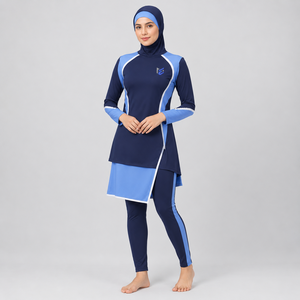 Ensemble de burkini 4 pièces pour femmes musulmanes, vêtements de sport modestes, confortables, respirants, couvrant entièrement le corps - Product Image 2