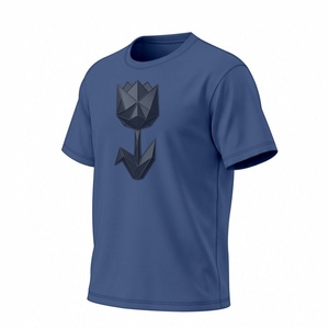 Top Quality Sustainable Men's Custom Printed <b>T</b>-<b>Shirt</b> Cotton/<b>Polyester</b> Anti-shrink Quick Dry Breathable Short Sleeve Regular Fit - Product Image 2