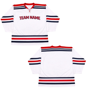 Jersey de Hockey Premium |   Nombre del equipo personalizado más número - Tela de alto rendimiento que absorbe la humedad - Ropa deportiva personalizada para ligas - Product Image 3